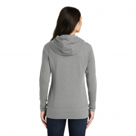 New Era LNEA511 Ladies Tri-Blend Fleece Full-Zip Hoodie - Shadow Grey Heather