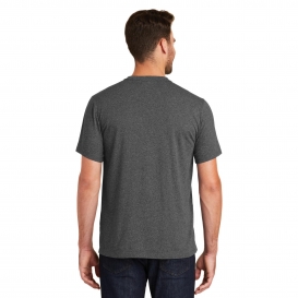 New Era NEA100 Heritage Blend Crew Tee - Black Heather
