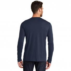 New Era NEA102 Heritage Blend Long Sleeve Crew Tee - True Navy