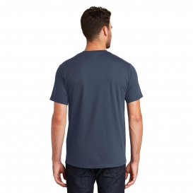 New Era NEA107 Heritage Blend Varsity Tee - True Navy/True Navy Twist