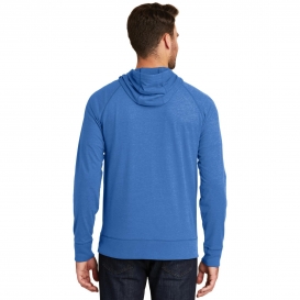 New Era NEA122 Sueded Cotton Full-Zip Hoodie - Royal Heather