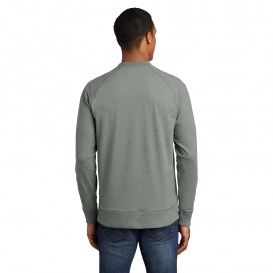 New Era NEA123 Sueded Cotton Blend 1/4-Zip Pullover - Shadow Grey Heather