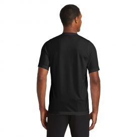 New Era NEA200 Series Performance Crew Tee - Black Solid