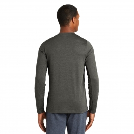 New Era NEA201 Series Performance Long Sleeve Crew Tee - Graphite