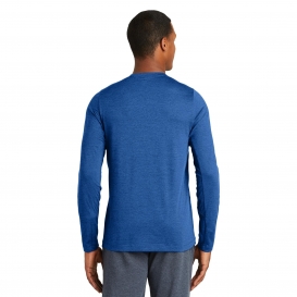 New Era NEA201 Series Performance Long Sleeve Crew Tee - Royal