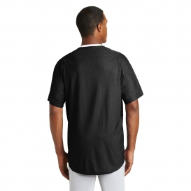 New Era NEA220 Diamond Era Full-Button Jersey - Black