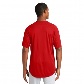 New Era NEA221 Diamond Era 2-Button Jersey - Scarlet