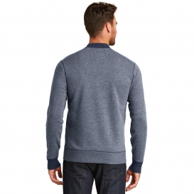 New Era NEA503 French Terry Baseball Full-Zip - True Navy/True Navy Twist
