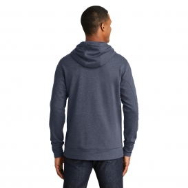 New Era NEA510 Tri-Blend Fleece Pullover Hoodie - True Navy Heather