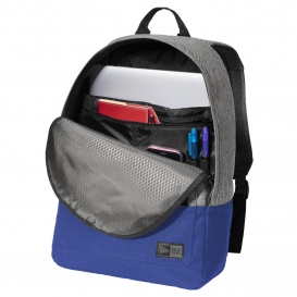 New Era NEB201 Legacy Backpack - Grey Twill Heather/Royal