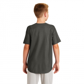 New Era YNEA220 Youth Diamond Era Full-Button Jersey - Graphite