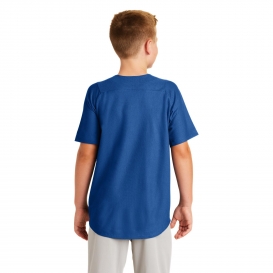 New Era YNEA220 Youth Diamond Era Full-Button Jersey - Royal