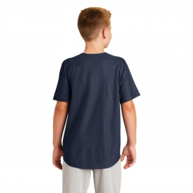 New Era YNEA220 Youth Diamond Era Full-Button Jersey - True Navy