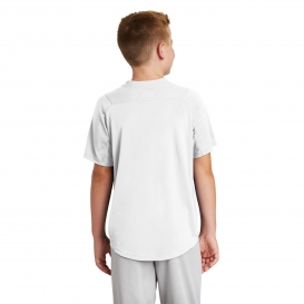 New Era YNEA221 Youth Diamond Era 2-Button Jersey - White