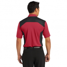 Nike 632418 Dri-FIT Engineered Mesh Polo - Gym Red/Black