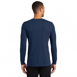 Nike NKBQ5230 Dri-FIT Cotton/Poly Long Sleeve Tee - College Navy