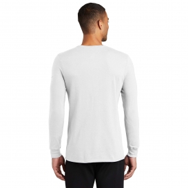 Nike NKBQ5230 Dri-FIT Cotton/Poly Long Sleeve Tee - White