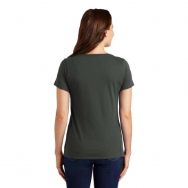 Nike NKBQ5234 Ladies Dri-FIT Cotton/Poly Scoop Neck Tee - Anthracite