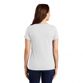 Nike NKBQ5234 Ladies Dri-FIT Cotton/Poly Scoop Neck Tee - White