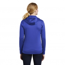 Nike NKAH6264 Ladies Therma-FIT Full-Zip Fleece Hoodie - Game Royal
