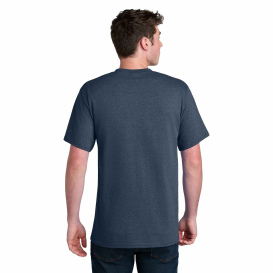 Port & Company PC01 Core Blend Recycled Tee - Navy Blue Heather