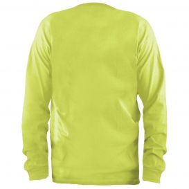 OccuNomix LUX-300LP Non ANSI Long Sleeve Cotton Safety Shirt - Yellow/Lime