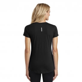 OGIO Endurance LOE337 Ladies Peak V-Neck Tee - Blacktop