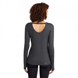 OGIO Endurance LOE340 Ladies Force Long Sleeve Tee - Blacktop Heather