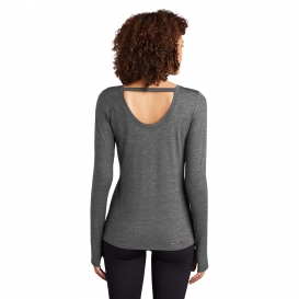 OGIO Endurance LOE340 Ladies Force Long Sleeve Tee - Gear Grey Heather