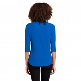 OGIO LOG104 Ladies Jewel Henley - Electric Blue