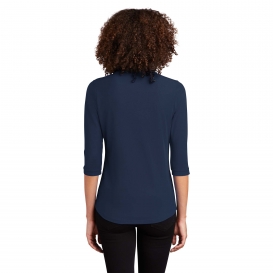 OGIO LOG104 Ladies Jewel Henley - Navy