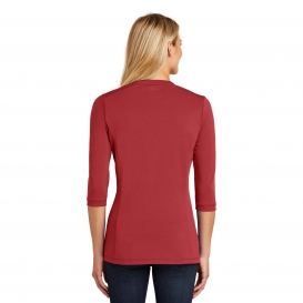 OGIO LOG132 Ladies Fuse Henley - Signal Red