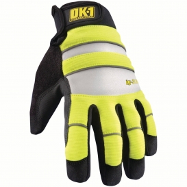 OK-1 IG300 Waterproof Winter Gloves - Yellow/Lime