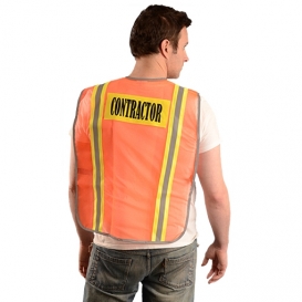 OK-1 CONTRACT Non-ANSI Value Mesh Contractor Vest - Orange