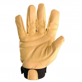 OK-1 FAVP Premium Full Grain Leather Anti-Vibration Work Gloves - Tan
