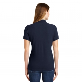 Port & Company LKP1500 Ladies Combed Ring Spun Pique Polo - Deep Navy
