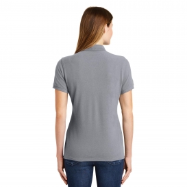 Port & Company LKP1500 Ladies Combed Ring Spun Pique Polo - Silver