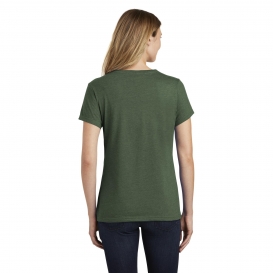 Port & Company LPC455V Ladies Fan Favorite Blend V-Neck Tee - Forest Green Heather