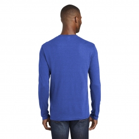 Port & Company PC455LS Long Sleeve Fan Favorite Blend Tee - True Royal Heather