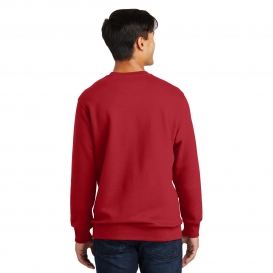 Port & Company PC850 Fan Favorite Fleece Crewneck Sweatshirt - Team Cardinal
