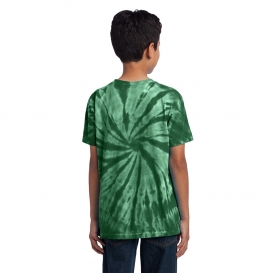 Port & Company PC147Y Youth Tie-Dye Tee - Forest Green
