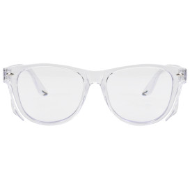 Bouton 250-170-0122 Commuter Bifocal Auto Focus Readers Safety Glasses - Clear Frame - Clear Anti-fog Lens