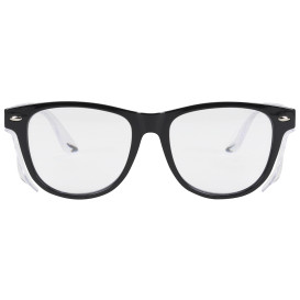 Bouton 250-170-5122 Bifocal Commuter Auto Focus Readers Safety Glasses - Black Frame - Clear Anti-fog Lens