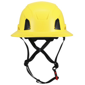 PIP 280-HP1491RV-FB Traverse ANSI Type II Full Brim Vented Safety Helmet - Yellow