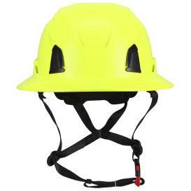 PIP 280-HP1491RVM-FB Traverse ANSI Type II Vented Full Brim Safety Helmet with Mips - Hi-Vis Yellow