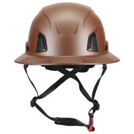 PIP 280-HP1491RVM-FB Traverse ANSI Type II Vented Full Brim Safety Helmet with Mips - Brown Carbon