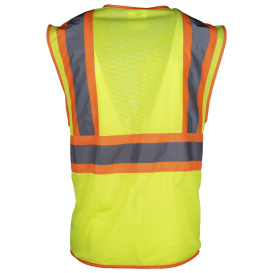 PIP 302-V210 Type R Class 2 Two-Tone Mesh Safety Vest - Yellow/Lime