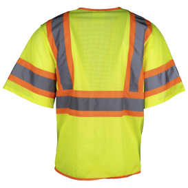 PIP 303-V310 Type R Class 3 Two-Tone Mesh Safety Vest - Yellow/Lime