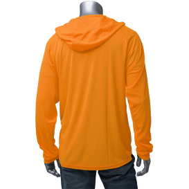 PIP 310-1320 Non-ANSI Quick Dry Hooded Long Sleeve T-Shirt - Orange