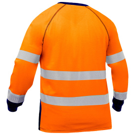 PIP 313M6118T Bisley Type R Class 3 Long Sleeve Safety Shirt - Orange